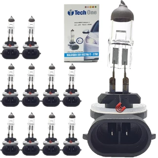 Kit com 10 Lampadas H27/2 881 Halogenas Original Para Carro Automotiva 12v 4300K em Oferta na Shopee