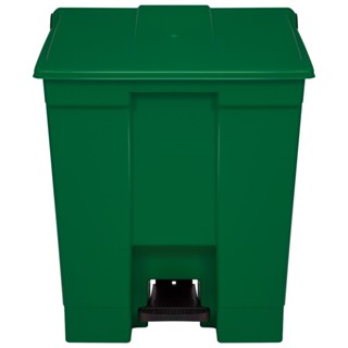 Cesto de lixo com pedal 30 litros verde - Bralimpia