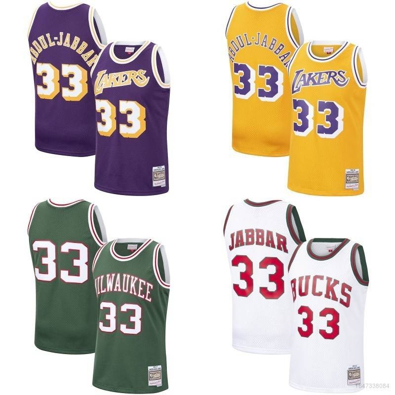 Nova Camisa Nba Lalakers Abdul-Jabbar Clássica Colete Esportivo Edição Comemorativa Plus Size Unissex