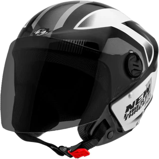 Capacete Moto Aberto Pro Tork New Liberty Three Pro Preto/Cinza Tamanho 58 Viseira Fumê