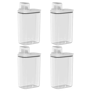 4x Dispenser Produtos de Limpeza 2,3 Litros OU Flow Branco