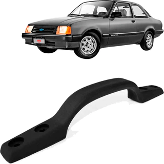 Alça de Teto sem Cabide Preto Chevette Monza Kadett 87 a 93