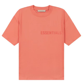 Moda Características De Deus FOG Essenciais Sétima Temporada Linha Dupla Laminada Carta Casual Manga Curta Camiseta De Pescoço Redondo