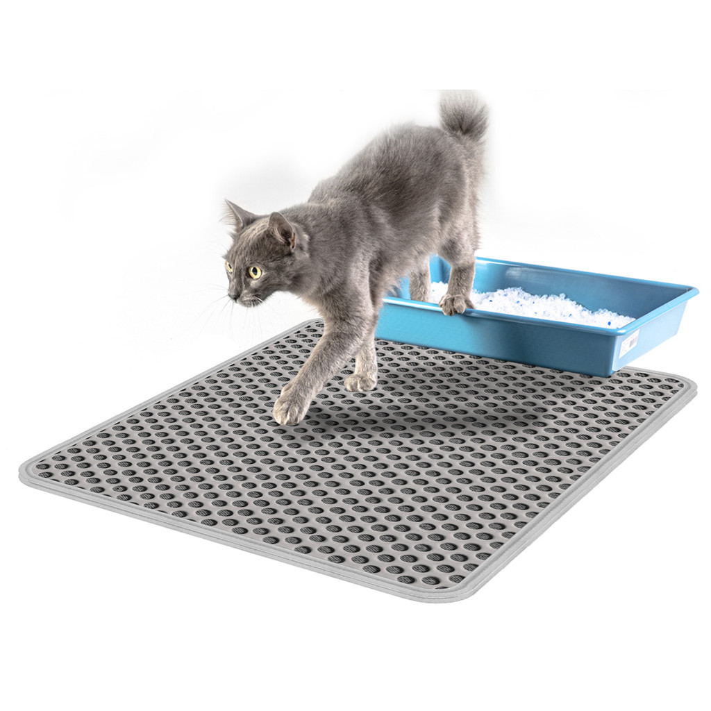 Tapete Higiênico Super Premium para Gatos - 45X60 (M - Médio) - Cor Cinza [1 unidade] - Tapete coletor de areia