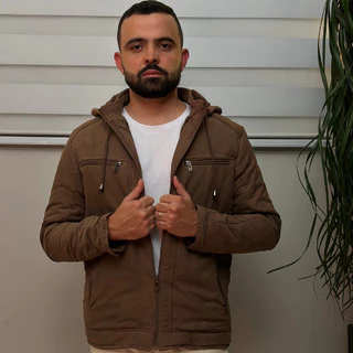 Jaqueta masculina sarja Peluciada casaco com Capuz Removivel Moda Inverno
