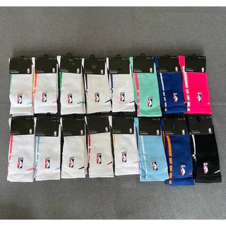 19 Novo Estilo de Meias de Basquetebol de Tubo Longo Meias Esportivas Americanas Bordadas HighTop Meias Esportivas Clássicas de Toalha de Fundo Espessado para Homens