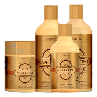 Kit Capilar Cappuccino Hábito Cosmeticos Hidratação Fio