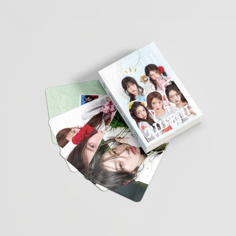 50 Pçs/Caixa KiiiKiii Cartão Laser Photocard Holograma LOMO Álbum