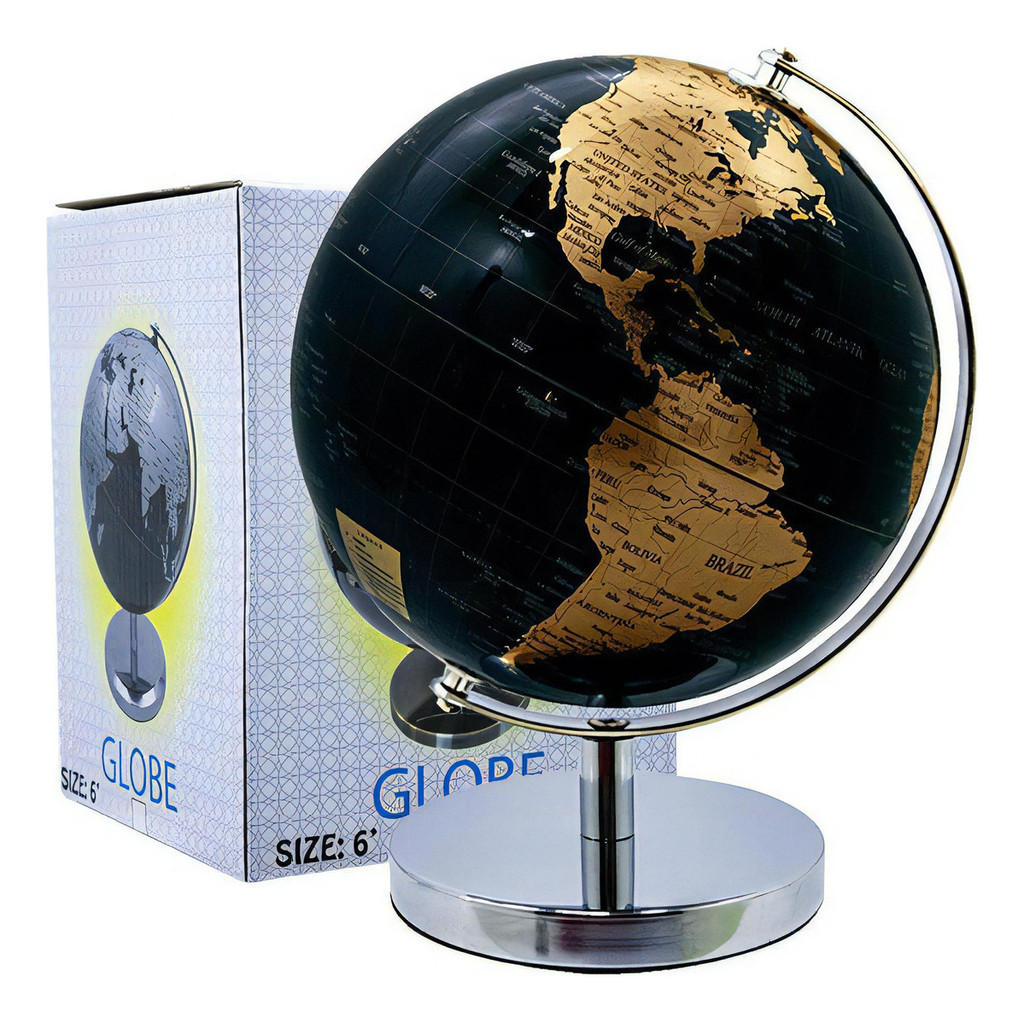Globo Terrestre Mapa Mundi Giratorio Mesa Escritório Enfeite | Shopee ...