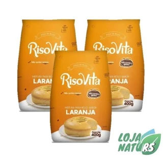 KIT 3 Mistura para Bolo Sem Glúten Sem Lactose 400g - Risovita