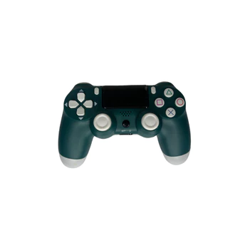 Controle Joystick Genérico Ps4 e Pc Branco e Verde Bleutooth