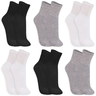 Kit com 6 Pares Meia Cano Médio Atoalhada Algodão Macio Trifil