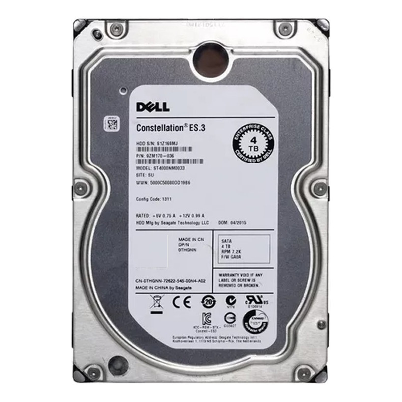 Disco Rígido Interno Hd Hdd Sata Dell 0thgnn 4tb Constellation Es.3 7.2k Rpm Original