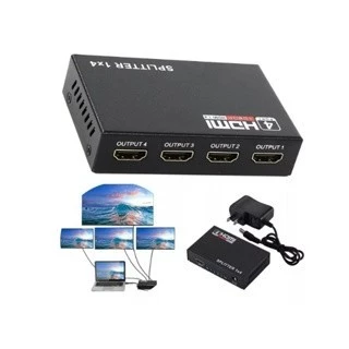 Divisor Hdmi Espelhamento Hd 1080p 4 Saída 1 Entrada 1x4