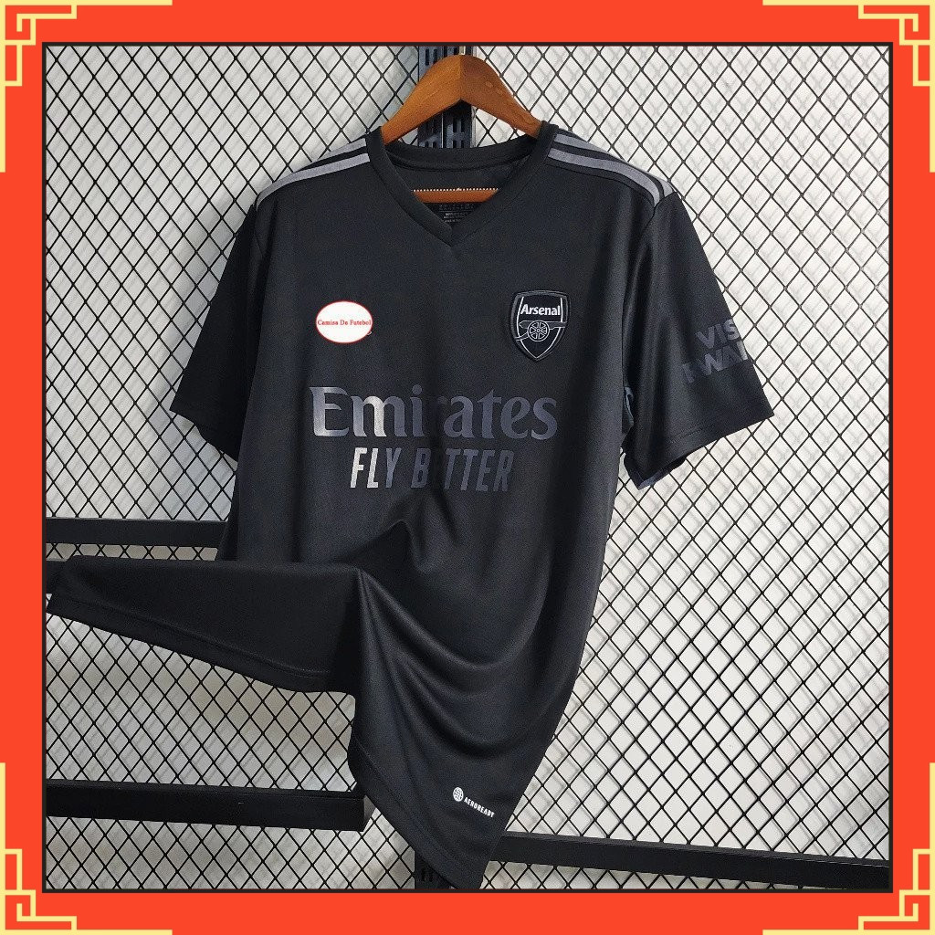Camisa de time 22/23 Preta camisa de futebol 【Frete grátis】