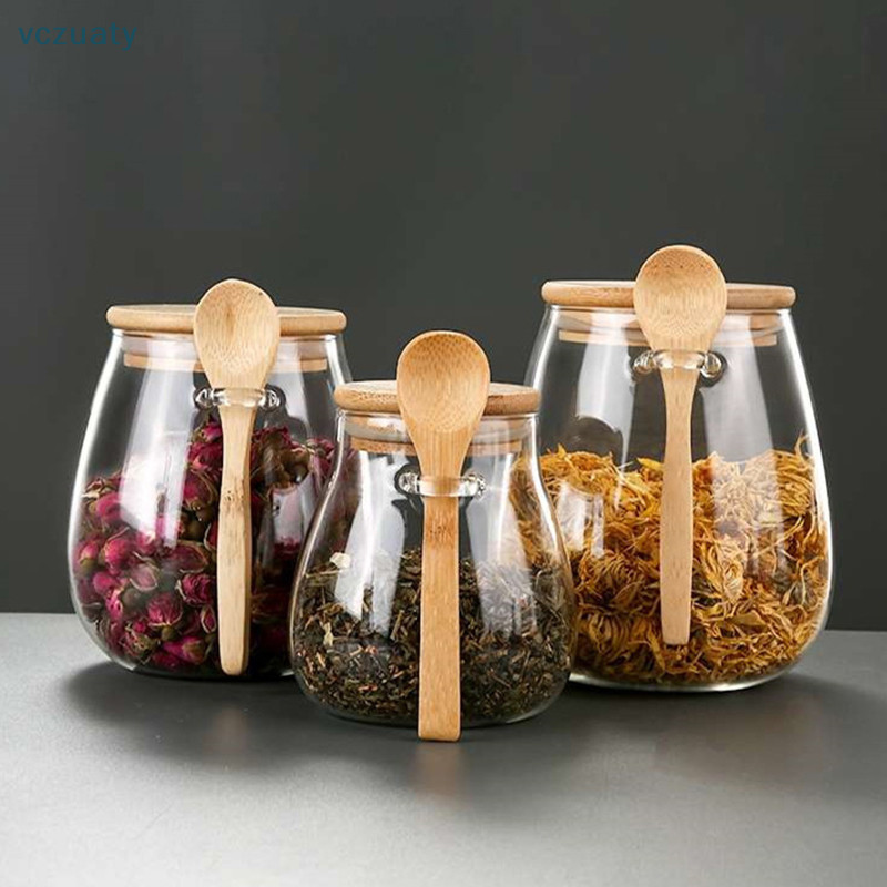 vczuaty Hermetic Containers For Food Storage Pots Glass Jarro Com Tampa ...