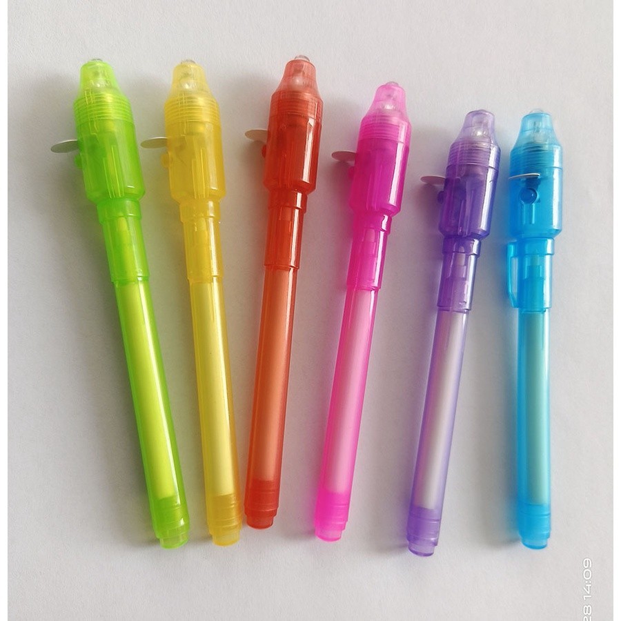 Walmart Secret Writing Pen Uv Marker 7-Pack Pens With UV Light Spy
