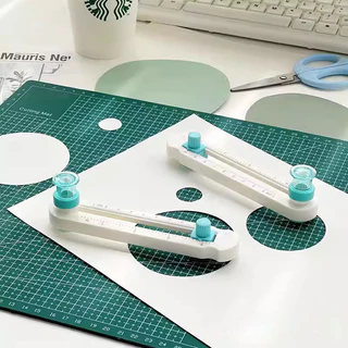 Cortador De Papel Circular Portátil De 2-32cm Com Balança Ajustável Para Composto