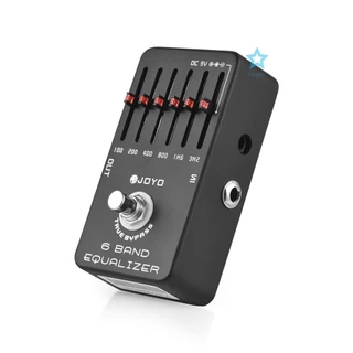 ttopbr 6 Band EQ Pedal De Efeito Equalizador De Guitarra Elétrica Bypass DC 9V E Bateria Suportada Interface De Entrada/Saída De 6,35mm