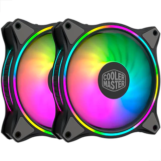 Kit com 2 Cooler Master Masterfan PRETO MF120 HALO 120mm RGB