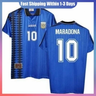 1994 Edição azul retro camisa do futebol