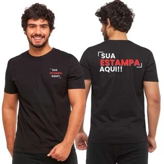 Camiseta malha fria PV PRETA otima qualidade com a logo de sua empresa personalizada durabilidade alta pronta entrega