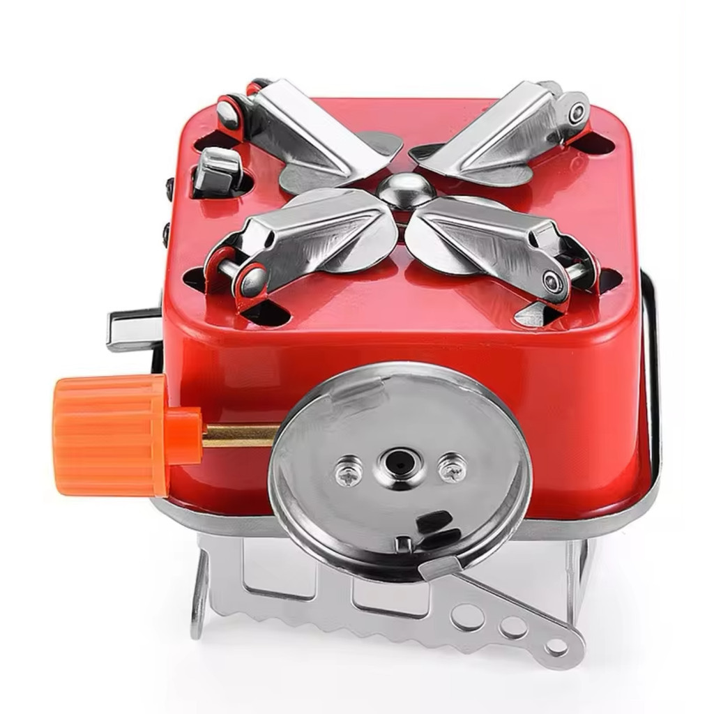 Mini Fogareiro Á Gás Portátil Camping e Viagem 1 Boca Inox Automático
