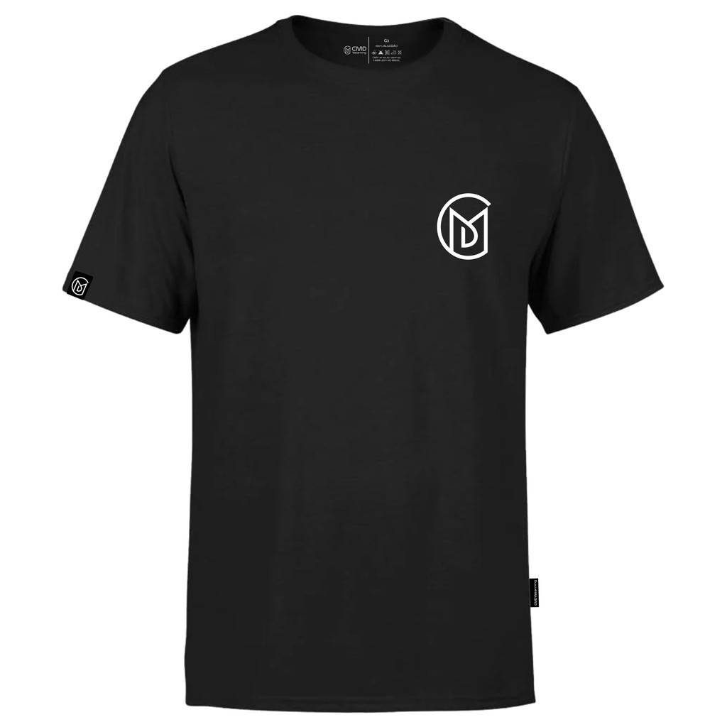 Camiseta Masculina Camisa Bordada 100% Algodão Premium Fio 30.1