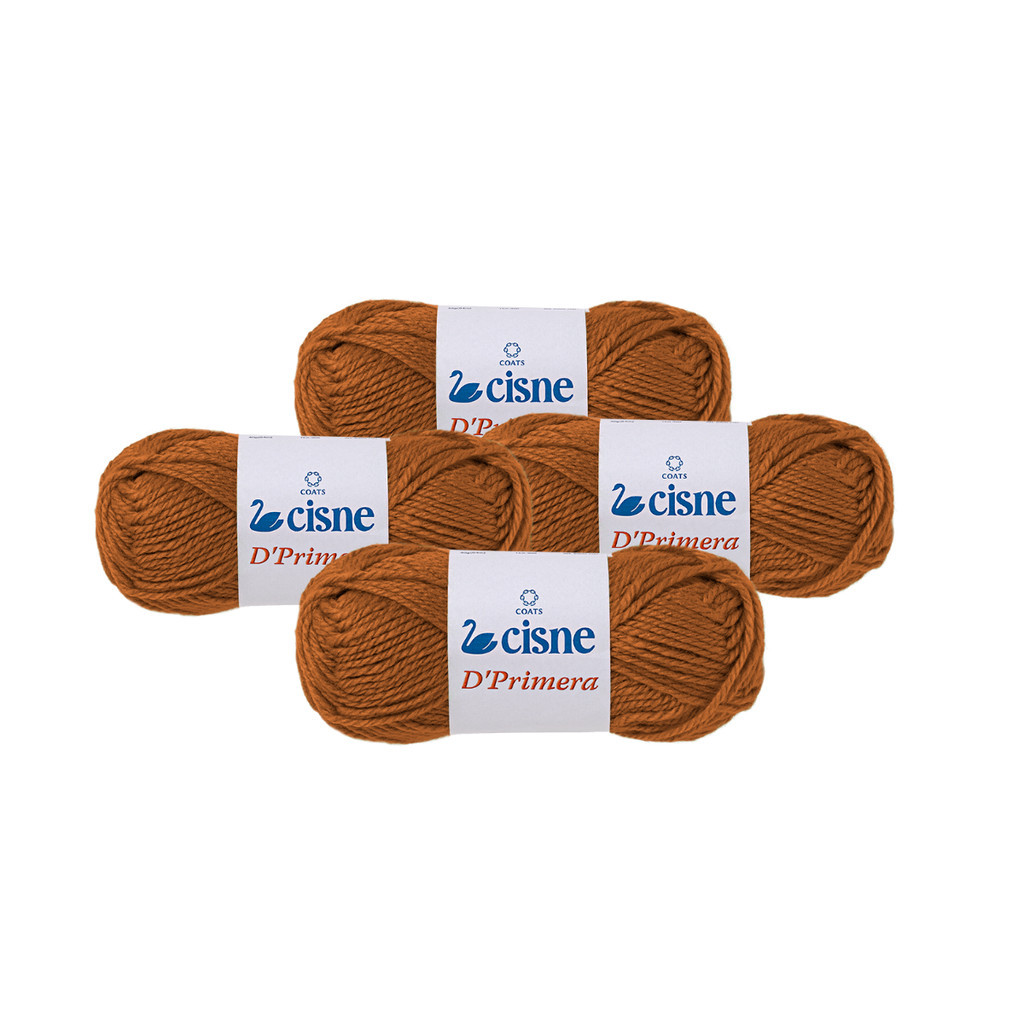 4 Novelos Lã Cisne D'primera 40gr - Tricô/crochê - Cor Caramelo 10154