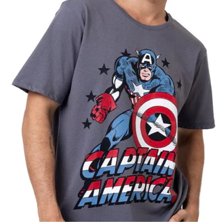 Camiseta - Marvel Capitão América Captain Vintage
