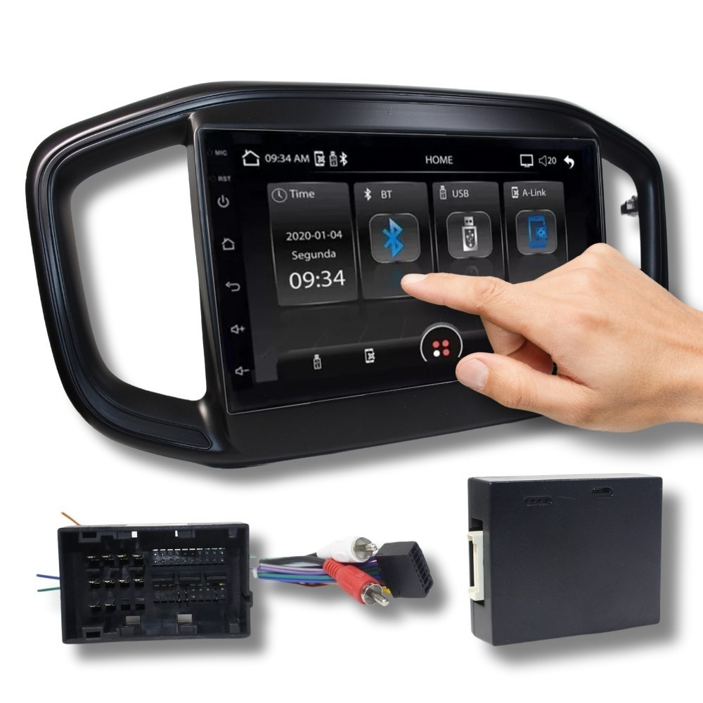 Kit Central Multimidia + Moldura Do Painel 2Din Fiat Strada | Shopee Brasil