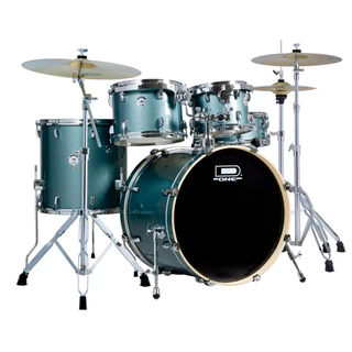 Bateria Acústica D One Rocket Dr20 Completa C/ Ferragens