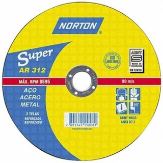 Disco de corte para metal 10" x 1/8" x 3/4" - AR312 - Norton