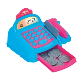 MINI CAIXA REGISTRADORA BS TOYS MERCADO BRINQUEDO INFANTIL MOEDA
