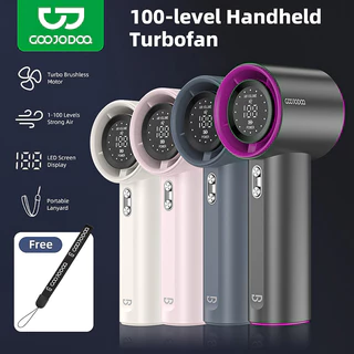 GOOJODOQ Ventilador Portátil De Alta Velocidade Operação Silenciosa Velocidades Ajustáveis Bateria Do Visor LED