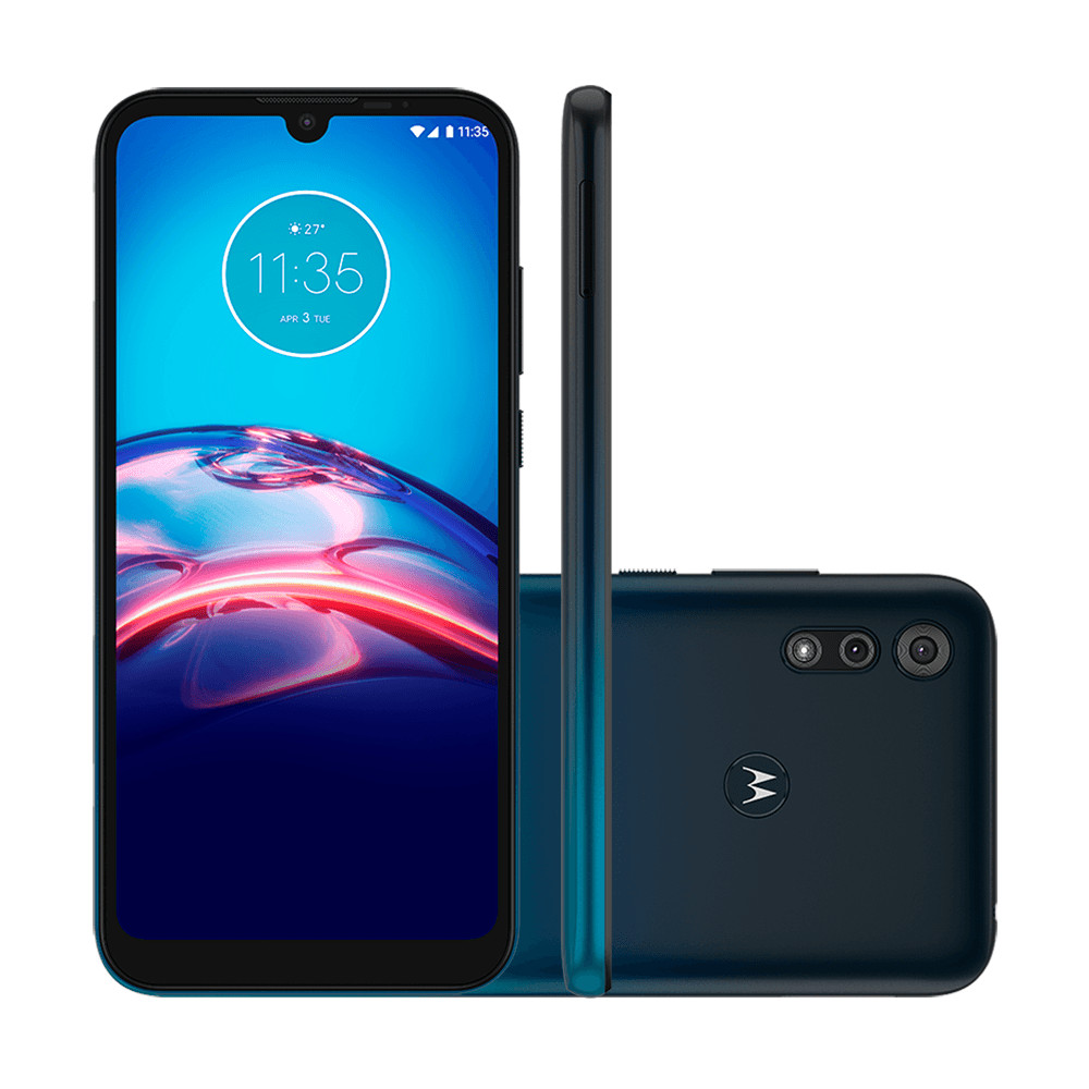 Celular Smartphone Motorola Moto E6S Azul Tela 6.1" 32 GB