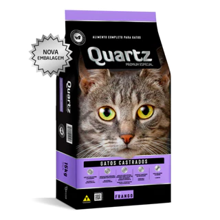 Ração Quartz Premium Gatos Castrados Frango 10,1kg