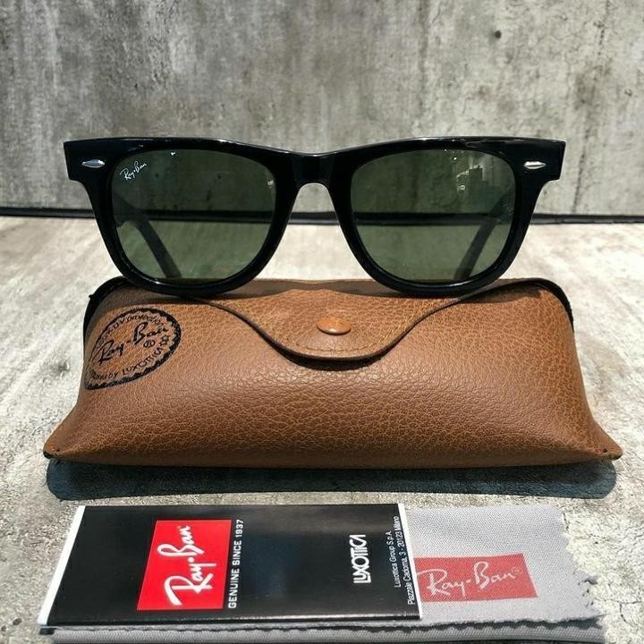 Óculos Rayban Wayfarer 2140 tamanho original 50