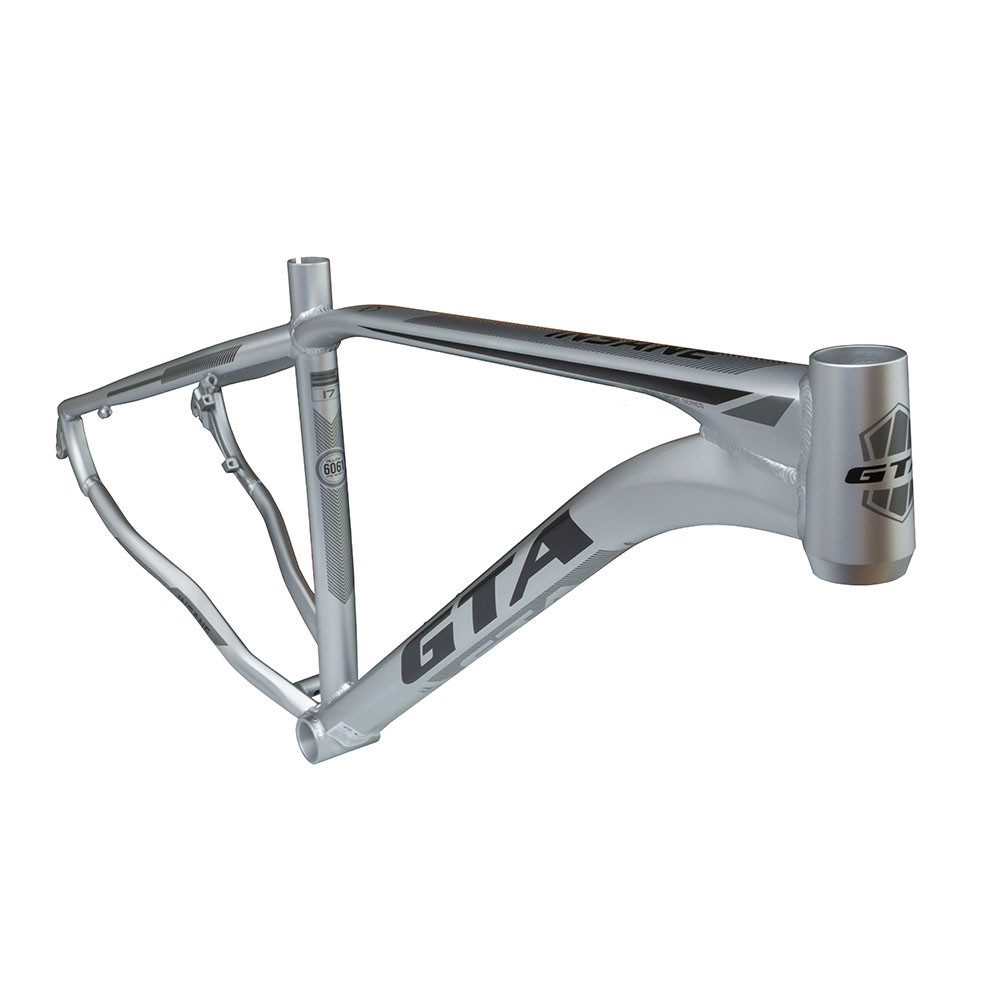 Quadro 29 Insane MTB GTA quadro aro 29 mtb aluminio cabeamento interno prata cinza post mount freio disco