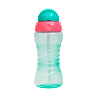 Garrafa Infantil com Canudo Retrátil 300ml Fresh Verde