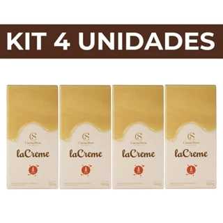 Kit 4 Tabletes laCreme branco 100g Cacau Show
