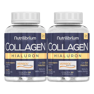 Kit 2x Colágeno Verisol Com Ácido Hialurônico 180 Cápsulas Nutrilibrium