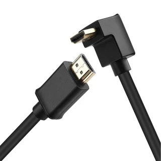 Cabo HDMI x HDMI com Plug L de 90graus de 1.2 Metros
