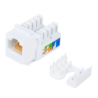 Conector Keystone Rj45 Cat6 Fêmea Gigabit - 20 Peças