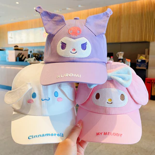 Sanrio Hello Kitty Bonés De Beisebol Para Crianças Meninos E Meninas Kuromi Cinnamoroll Protetor Solar De Tendências Da Moda