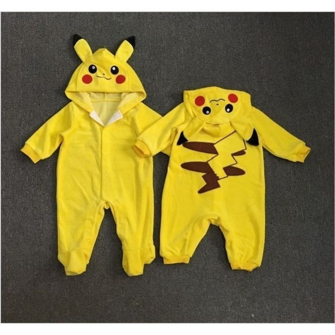 Pokemon Go Toddler Baby Boy Girl Pikachu Roupa De Macacão Romper Cosplay