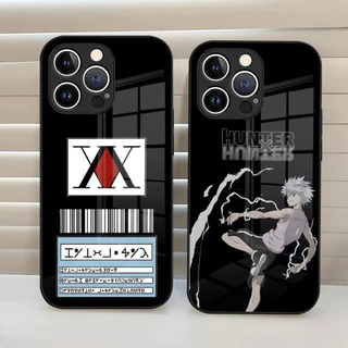 Capa Traseira De Vidro Temperado Hxh hunter X Caçador Para iPhone 15 Pro Max 14 12 11 13 Mini X XR XS 8 7 Plus SE 0728