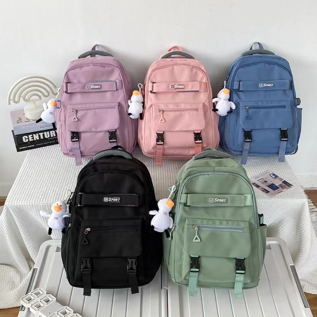 Mochila Feminina Escolar Passeio Coreano Grande Capacidade Sem Chaveiro Impermeável