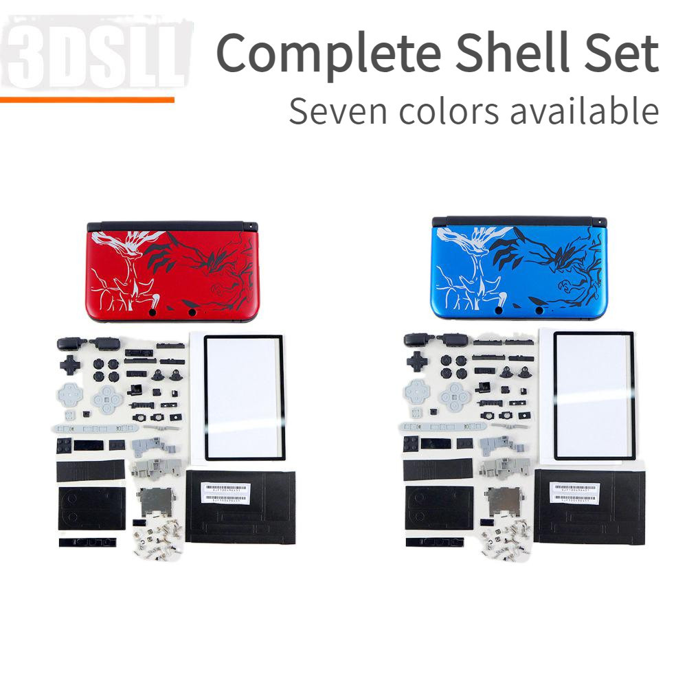 3dsxl shell 3dsll Game Console Chassis Acessórios velho 3ds xl ll Boss Três Chassis Substituição Case Pokemon