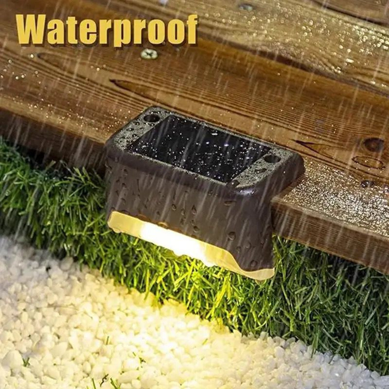 KIT 4UNI Luminária LED Solar À Prova D'água Para Jardim/Varanda ...
